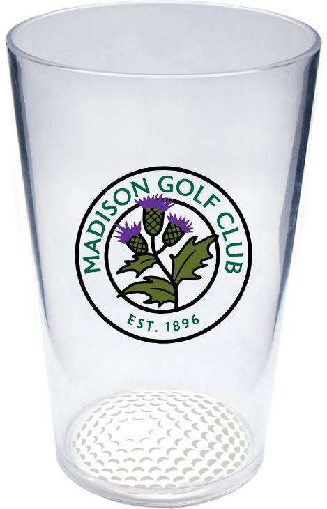 16 oz Golf Pint Glass with Custom Logo main image